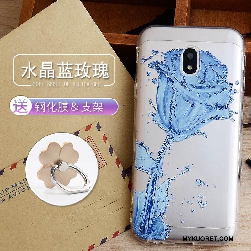 Kuori Samsung Galaxy J3 2017 Pehmeä Neste Jauhe Murtumaton, Kotelo Samsung Galaxy J3 2017 Silikoni Puhelimen Kuoret