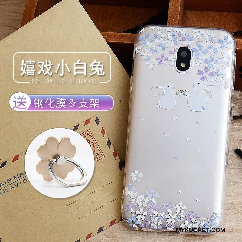 Kuori Samsung Galaxy J3 2017 Pehmeä Neste Jauhe Murtumaton, Kotelo Samsung Galaxy J3 2017 Silikoni Puhelimen Kuoret