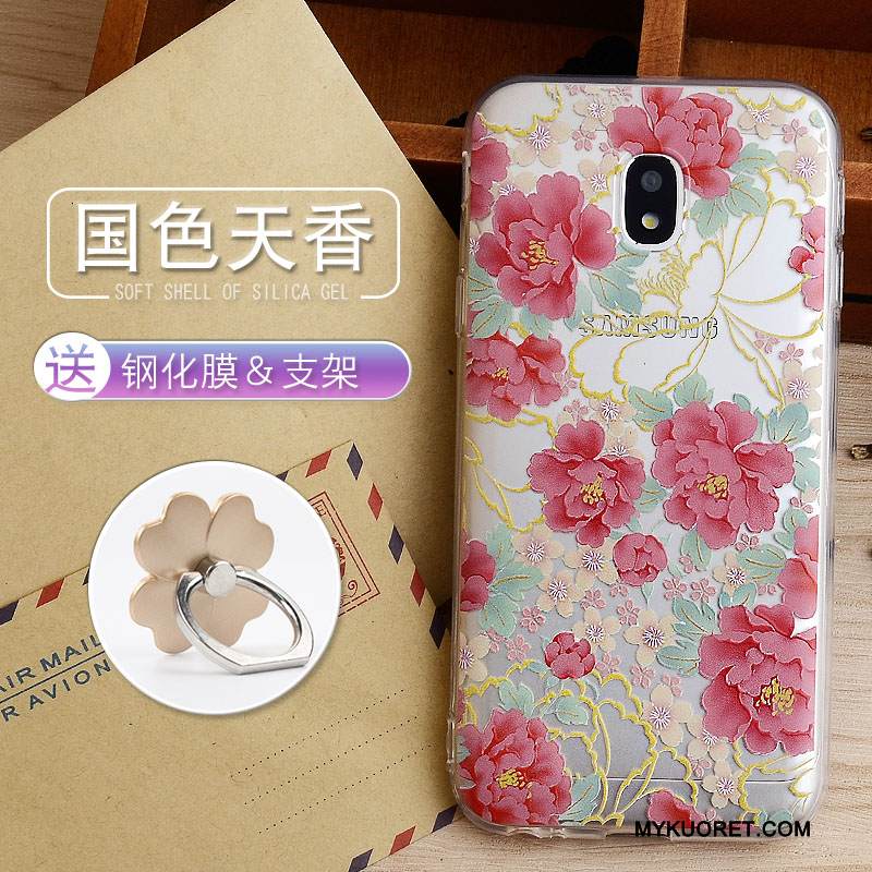 Kuori Samsung Galaxy J3 2017 Pehmeä Neste Jauhe Murtumaton, Kotelo Samsung Galaxy J3 2017 Silikoni Puhelimen Kuoret