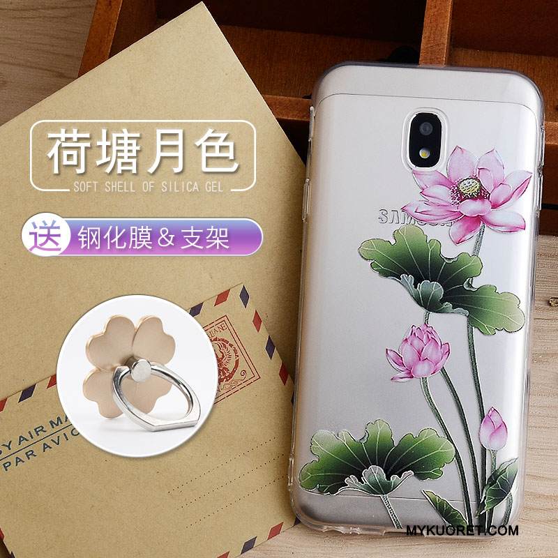 Kuori Samsung Galaxy J3 2017 Pehmeä Neste Jauhe Murtumaton, Kotelo Samsung Galaxy J3 2017 Silikoni Puhelimen Kuoret