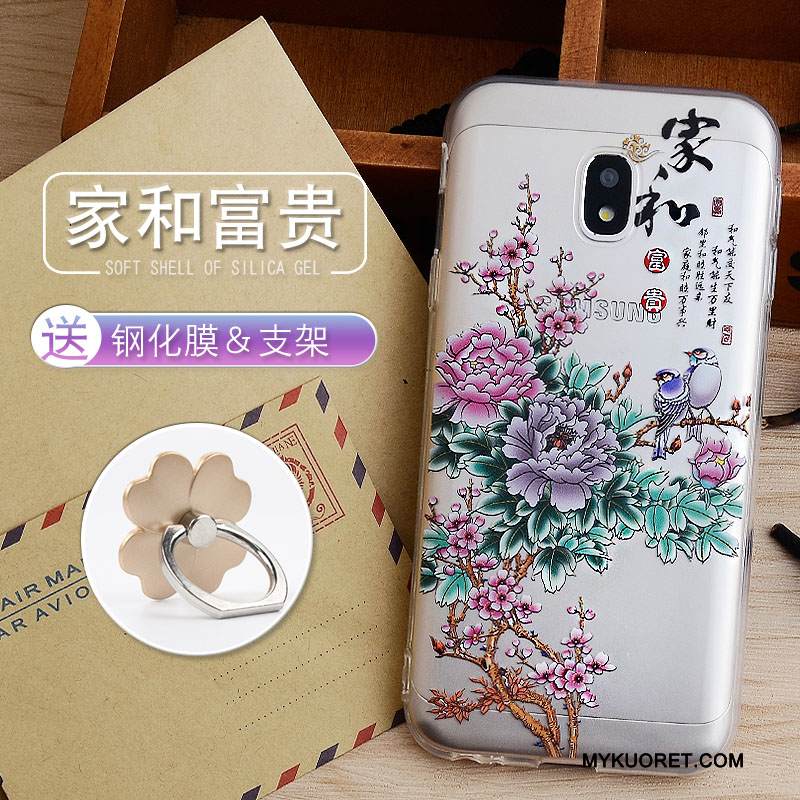 Kuori Samsung Galaxy J3 2017 Pehmeä Neste Jauhe Murtumaton, Kotelo Samsung Galaxy J3 2017 Silikoni Puhelimen Kuoret