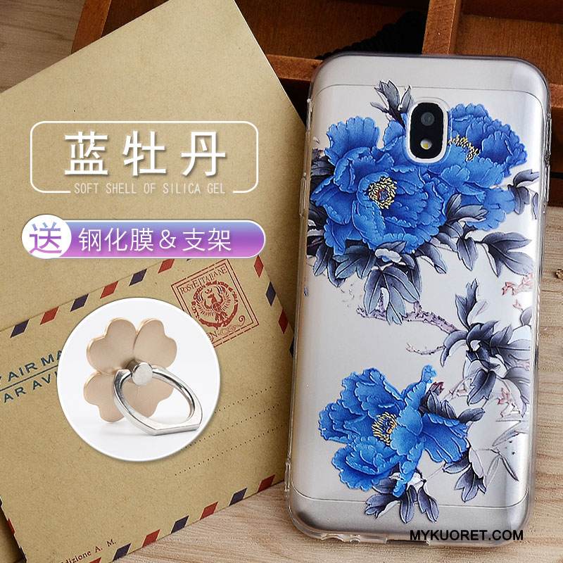 Kuori Samsung Galaxy J3 2017 Pehmeä Neste Jauhe Murtumaton, Kotelo Samsung Galaxy J3 2017 Silikoni Puhelimen Kuoret