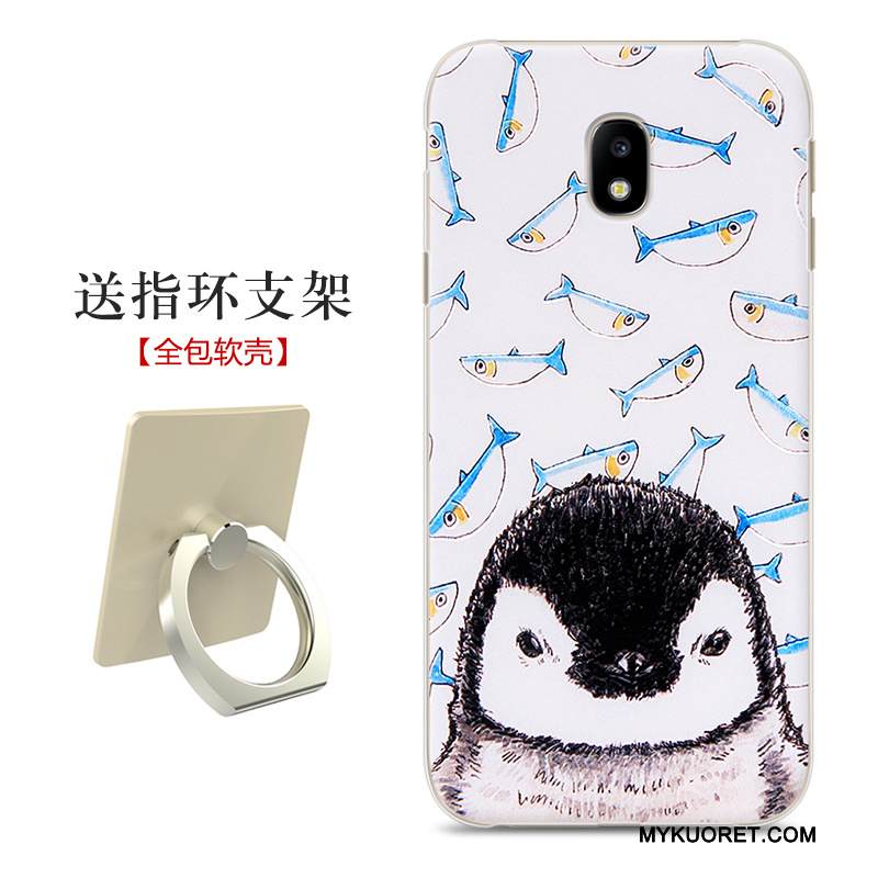 Kuori Samsung Galaxy J3 2017 Pehmeä Neste Kova Musta, Kotelo Samsung Galaxy J3 2017 Silikoni Trendi Puhelimen Kuoret