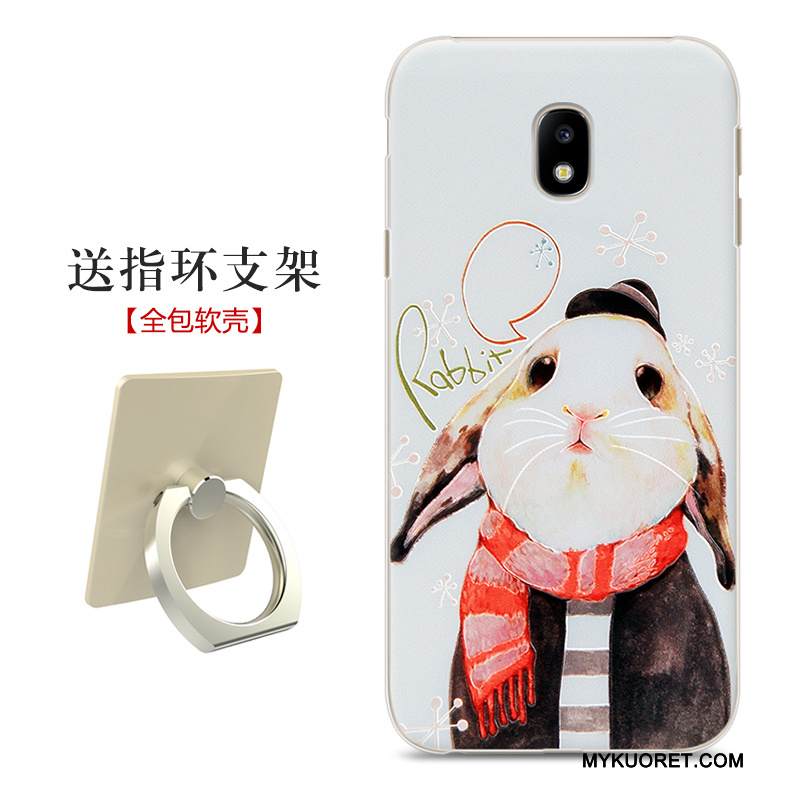 Kuori Samsung Galaxy J3 2017 Pehmeä Neste Kova Musta, Kotelo Samsung Galaxy J3 2017 Silikoni Trendi Puhelimen Kuoret