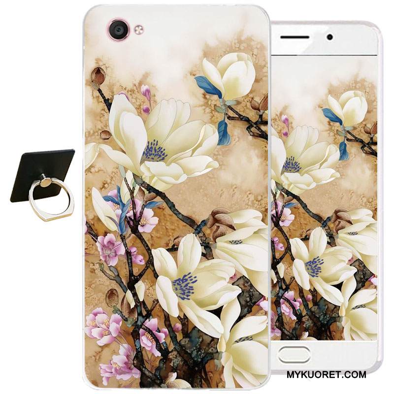 Kuori Samsung Galaxy J3 2017 Pehmeä Neste Sininen Puhelimen Kuoret, Kotelo Samsung Galaxy J3 2017 Suojaus Ink Maalaus Kiinalainen Tyyli