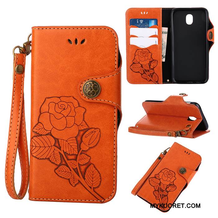 Kuori Samsung Galaxy J3 2017 Silikoni Khaki Ripustettavat Koristeet, Kotelo Samsung Galaxy J3 2017 Suojaus Murtumaton Puhelimen Kuoret