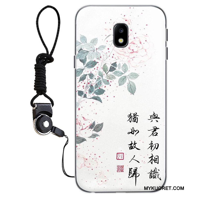 Kuori Samsung Galaxy J3 2017 Silikoni Murtumaton Puhelimen Kuoret, Kotelo Samsung Galaxy J3 2017 Pehmeä Neste Vaaleansininen