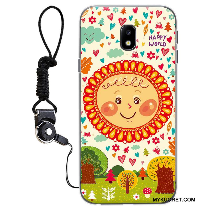 Kuori Samsung Galaxy J3 2017 Silikoni Murtumaton Puhelimen Kuoret, Kotelo Samsung Galaxy J3 2017 Pehmeä Neste Vaaleansininen