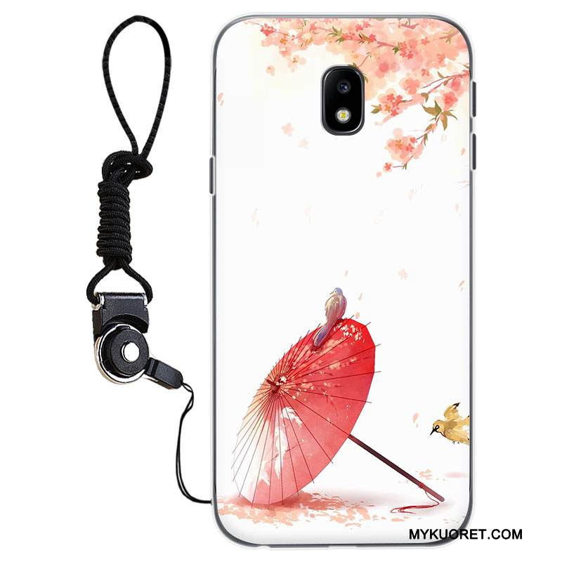 Kuori Samsung Galaxy J3 2017 Silikoni Murtumaton Puhelimen Kuoret, Kotelo Samsung Galaxy J3 2017 Pehmeä Neste Vaaleansininen