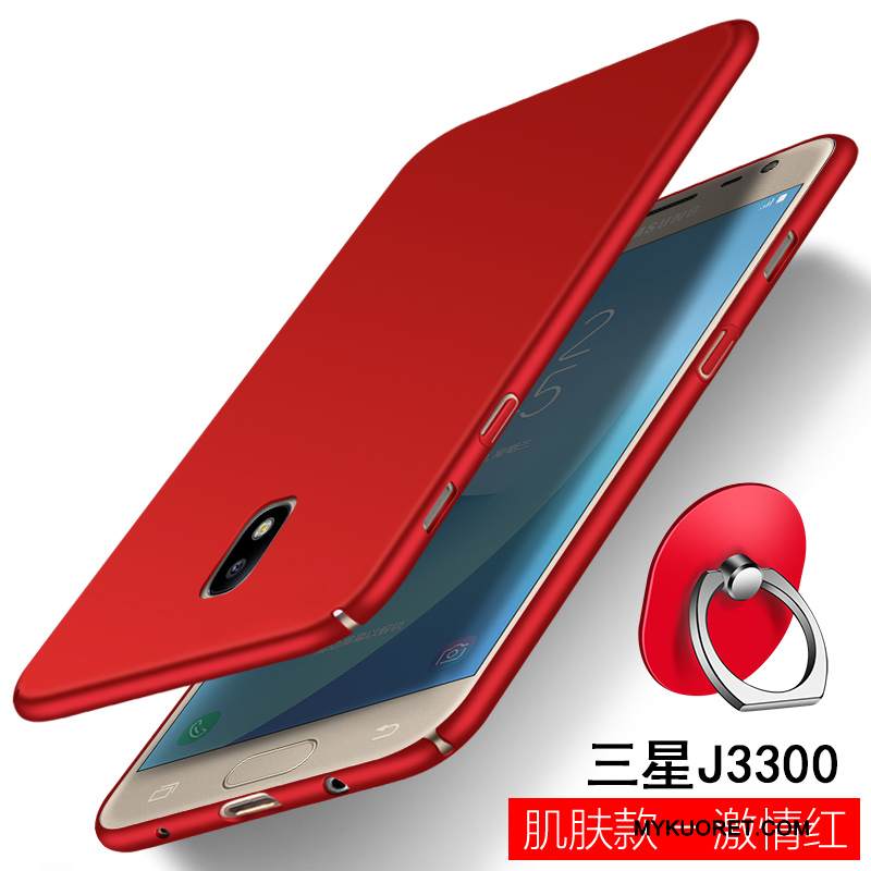 Kuori Samsung Galaxy J3 2017 Silikoni Trendi Punainen, Kotelo Samsung Galaxy J3 2017 Laukut Murtumaton Puhelimen Kuoret