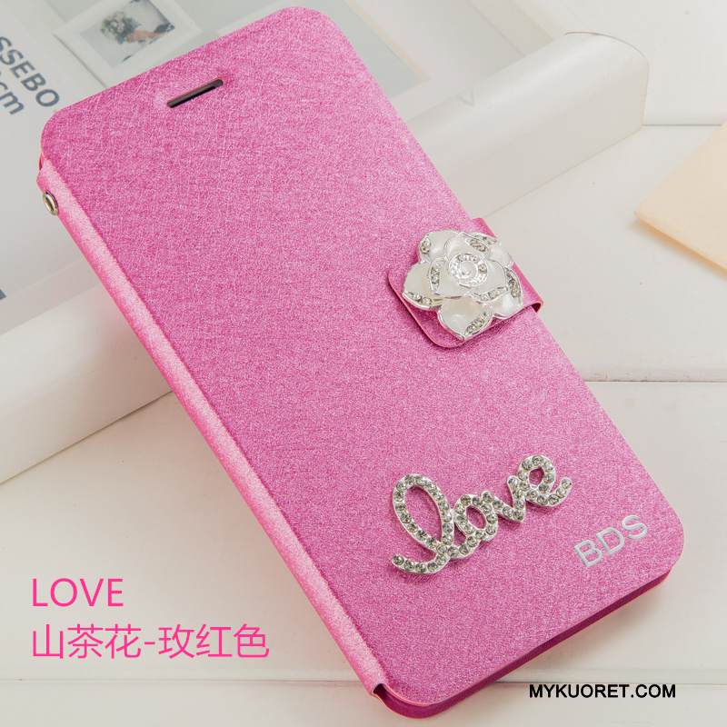 Kuori Samsung Galaxy J3 2017 Strassi Ripustettavat Koristeet Punainen, Kotelo Samsung Galaxy J3 2017 Kuoret Murtumaton Puhelimen Kuoret