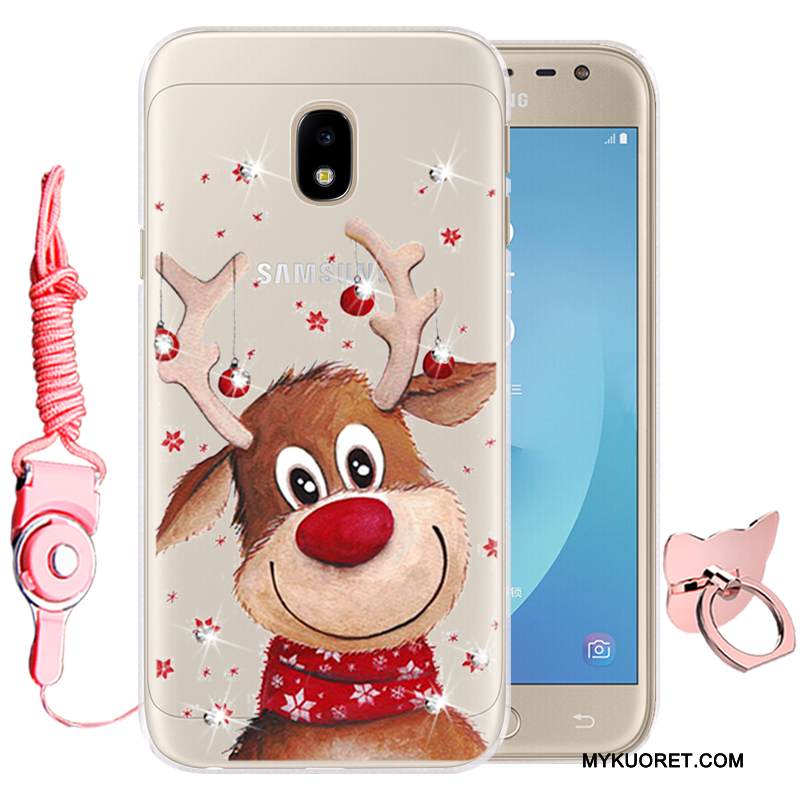 Kuori Samsung Galaxy J3 2017 Suojaus Murtumaton Puhelimen Kuoret, Kotelo Samsung Galaxy J3 2017 Pehmeä Neste Vihreä