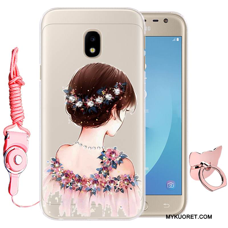 Kuori Samsung Galaxy J3 2017 Suojaus Murtumaton Puhelimen Kuoret, Kotelo Samsung Galaxy J3 2017 Pehmeä Neste Vihreä