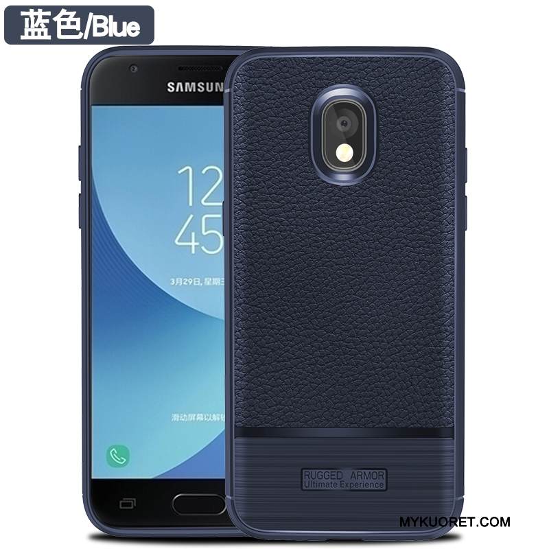 Kuori Samsung Galaxy J3 2017 Suojaus Puhelimen Kuoret Murtumaton, Kotelo Samsung Galaxy J3 2017 Laukut Musta