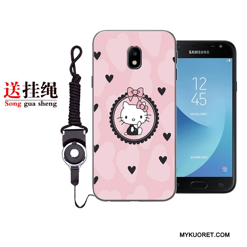 Kuori Samsung Galaxy J3 2017 Suojaus Punainen Murtumaton, Kotelo Samsung Galaxy J3 2017 Pehmeä Neste Puhelimen Kuoret Harmaa