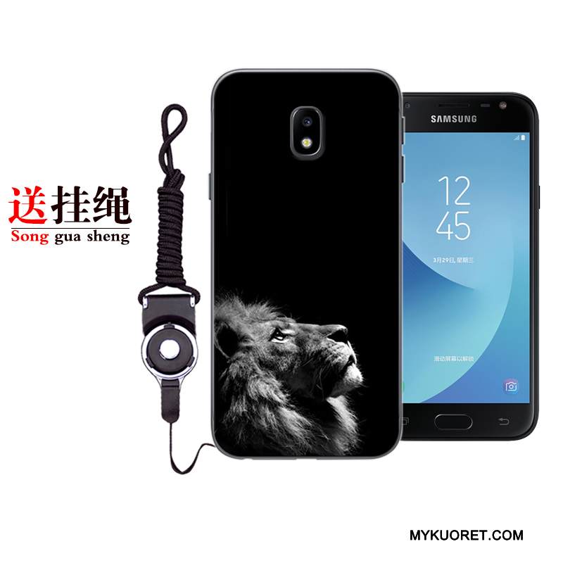 Kuori Samsung Galaxy J3 2017 Suojaus Punainen Murtumaton, Kotelo Samsung Galaxy J3 2017 Pehmeä Neste Puhelimen Kuoret Harmaa