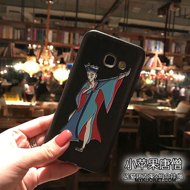 Kuori Samsung Galaxy J3 2017 Tuki Puhelimen Kuoret Musta, Kotelo Samsung Galaxy J3 2017 Silikoni Pesty Suede