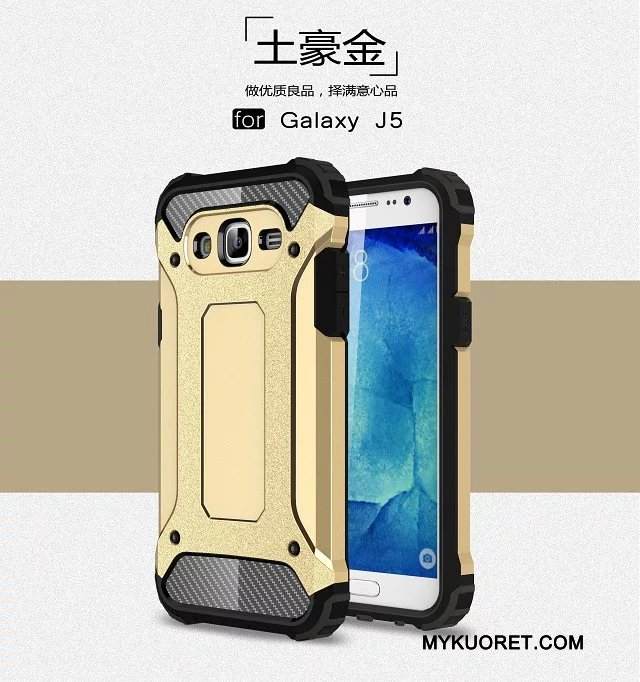 Kuori Samsung Galaxy J5 2015 Laukut Murtumaton Panssari, Kotelo Samsung Galaxy J5 2015 Suojaus Puhelimen Kuoret 说