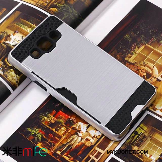 Kuori Samsung Galaxy J5 2015 Laukut Puhelimen Kuoret Johdin, Kotelo Samsung Galaxy J5 2015 Suojaus Kortti Jauhe