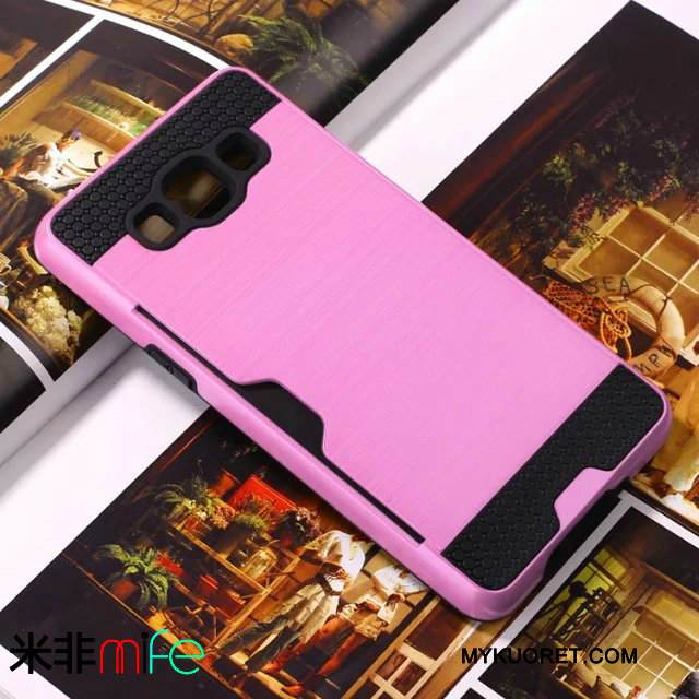 Kuori Samsung Galaxy J5 2015 Laukut Puhelimen Kuoret Johdin, Kotelo Samsung Galaxy J5 2015 Suojaus Kortti Jauhe