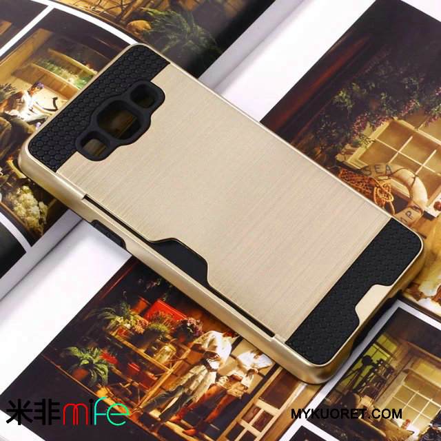 Kuori Samsung Galaxy J5 2015 Laukut Puhelimen Kuoret Johdin, Kotelo Samsung Galaxy J5 2015 Suojaus Kortti Jauhe