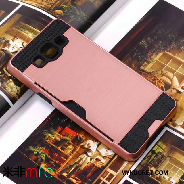 Kuori Samsung Galaxy J5 2015 Laukut Puhelimen Kuoret Johdin, Kotelo Samsung Galaxy J5 2015 Suojaus Kortti Jauhe