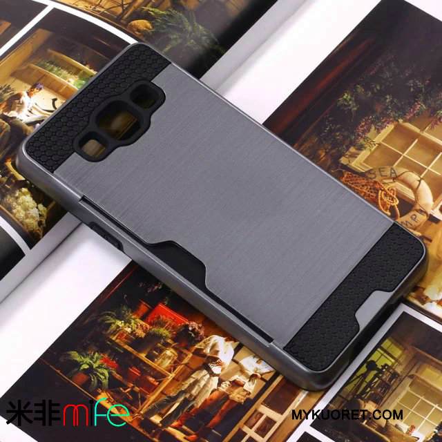 Kuori Samsung Galaxy J5 2015 Laukut Puhelimen Kuoret Johdin, Kotelo Samsung Galaxy J5 2015 Suojaus Kortti Jauhe