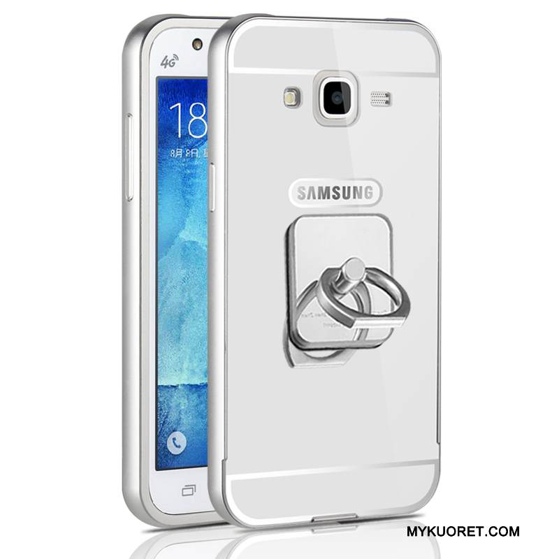 Kuori Samsung Galaxy J5 2015 Metalli Kehys Puhelimen Kuoret, Kotelo Samsung Galaxy J5 2015 Suojaus Kova Ohut