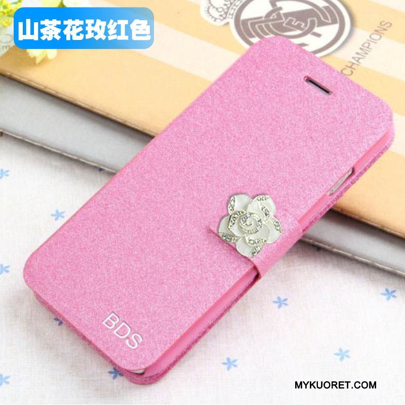 Kuori Samsung Galaxy J5 2015 Nahka Puhelimen Kuoret Punainen, Kotelo Samsung Galaxy J5 2015 Kuoret