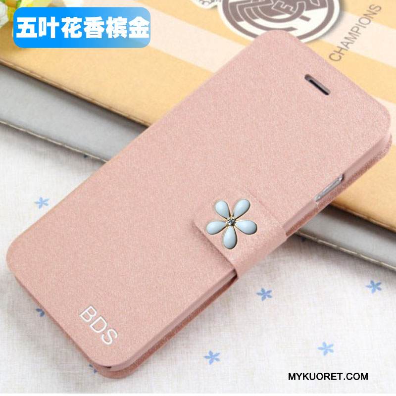 Kuori Samsung Galaxy J5 2015 Nahka Puhelimen Kuoret Punainen, Kotelo Samsung Galaxy J5 2015 Kuoret