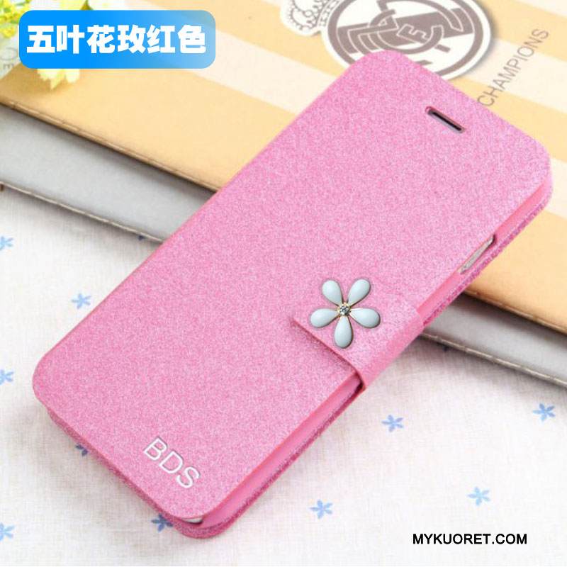 Kuori Samsung Galaxy J5 2015 Nahka Puhelimen Kuoret Punainen, Kotelo Samsung Galaxy J5 2015 Kuoret