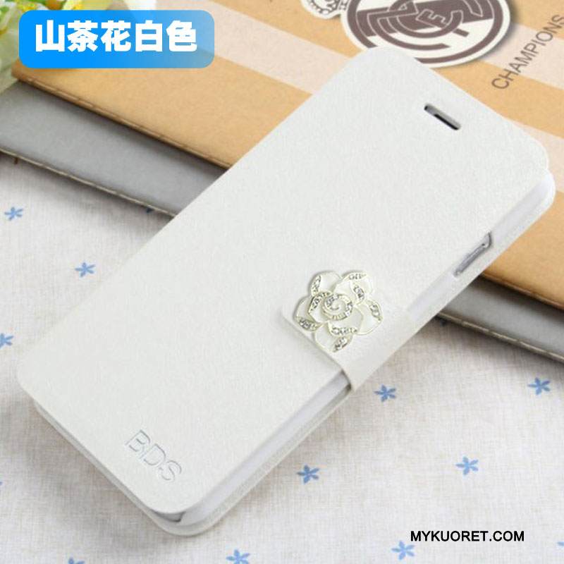 Kuori Samsung Galaxy J5 2015 Nahka Puhelimen Kuoret Punainen, Kotelo Samsung Galaxy J5 2015 Kuoret