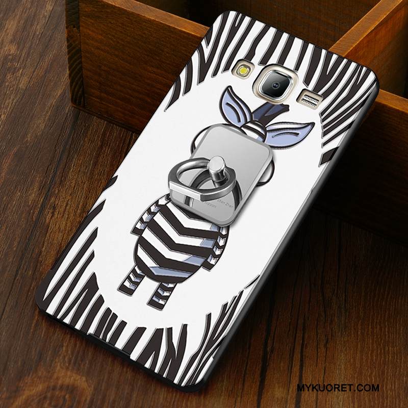 Kuori Samsung Galaxy J5 2015 Suojaus Murtumaton Puhelimen Kuoret, Kotelo Samsung Galaxy J5 2015 Sarjakuva Kova Musta