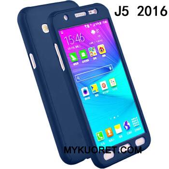 Kuori Samsung Galaxy J5 2016 Laukut Kulta Murtumaton, Kotelo Samsung Galaxy J5 2016 Suojaus Kova Puhelimen Kuoret