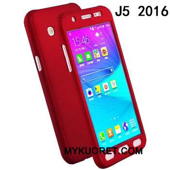 Kuori Samsung Galaxy J5 2016 Laukut Kulta Murtumaton, Kotelo Samsung Galaxy J5 2016 Suojaus Kova Puhelimen Kuoret
