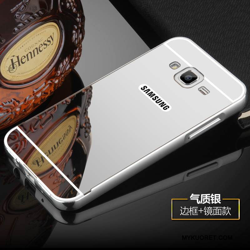 Kuori Samsung Galaxy J5 2016 Metalli Kehys Murtumaton, Kotelo Samsung Galaxy J5 2016 Suojaus Peili Kova
