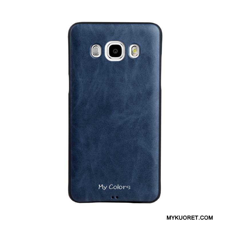 Kuori Samsung Galaxy J5 2016 Nahka Liiketoiminta Puhelimen Kuoret, Kotelo Samsung Galaxy J5 2016 Pehmeä Neste