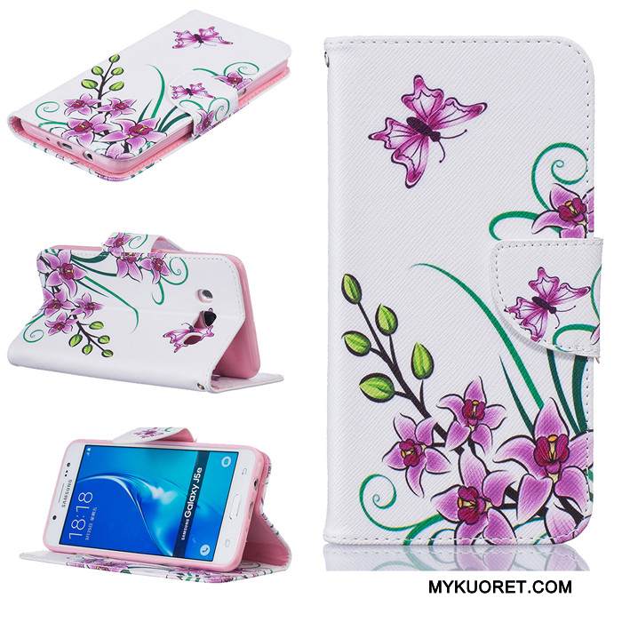 Kuori Samsung Galaxy J5 2016 Nahka Puhelimen Kuoret, Kotelo Samsung Galaxy J5 2016 Monivärinen