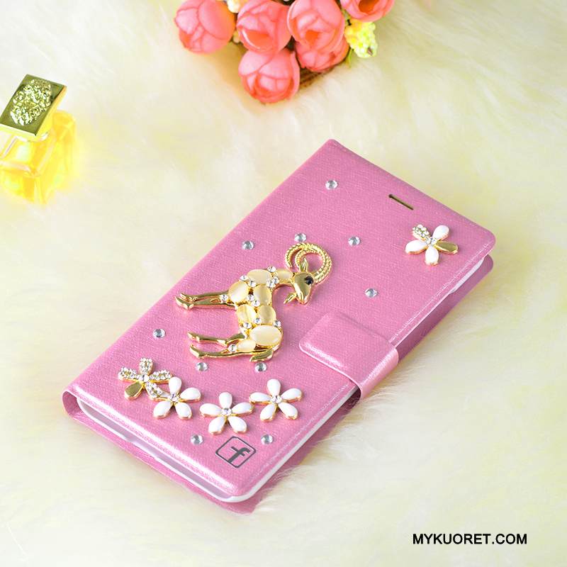 Kuori Samsung Galaxy J5 2016 Nahka Valkoinen Puhelimen Kuoret, Kotelo Samsung Galaxy J5 2016 Strassi Trendi