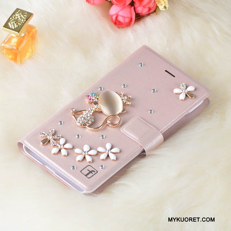 Kuori Samsung Galaxy J5 2016 Nahka Valkoinen Puhelimen Kuoret, Kotelo Samsung Galaxy J5 2016 Strassi Trendi