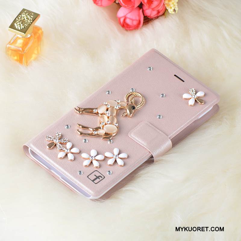 Kuori Samsung Galaxy J5 2016 Nahka Valkoinen Puhelimen Kuoret, Kotelo Samsung Galaxy J5 2016 Strassi Trendi