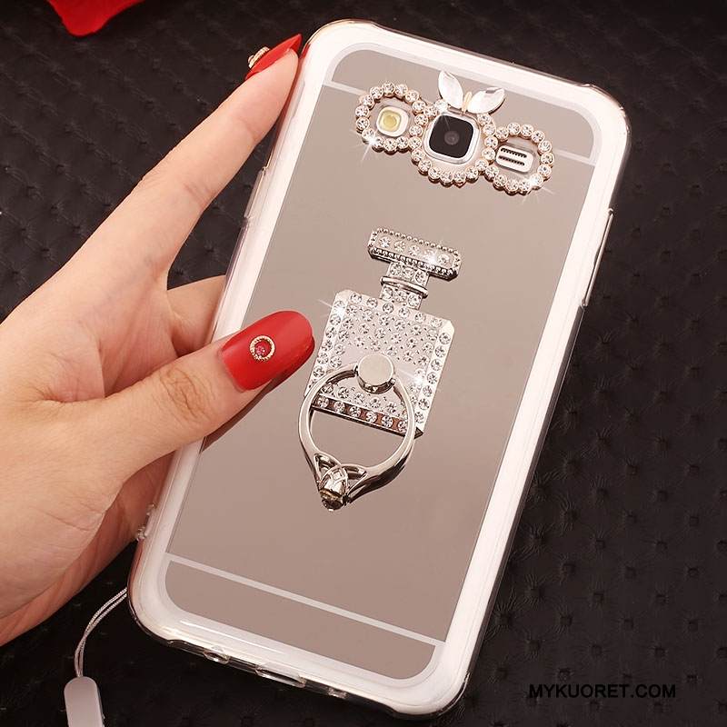 Kuori Samsung Galaxy J5 2016 Pehmeä Neste Rengas Jauhe, Kotelo Samsung Galaxy J5 2016 Strassi Ripustettavat Koristeet Puhelimen Kuoret