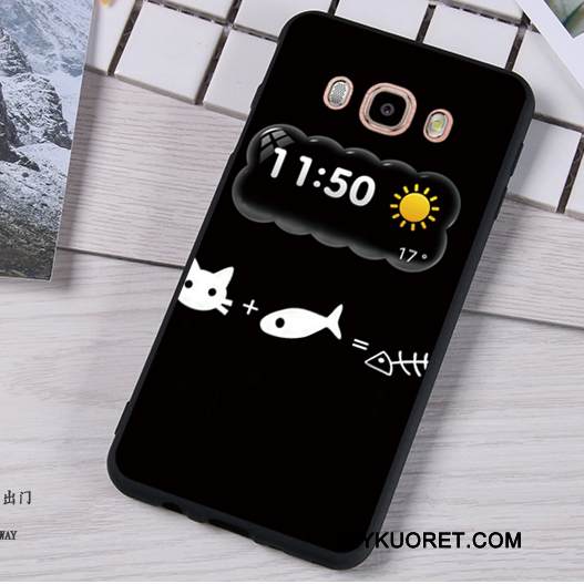 Kuori Samsung Galaxy J5 2016 Pehmeä Neste Tummansininen Puhelimen Kuoret, Kotelo Samsung Galaxy J5 2016 Silikoni Murtumaton Ripustettavat Koristeet