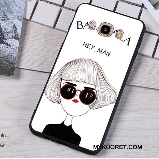 Kuori Samsung Galaxy J5 2016 Pehmeä Neste Tummansininen Puhelimen Kuoret, Kotelo Samsung Galaxy J5 2016 Silikoni Murtumaton Ripustettavat Koristeet