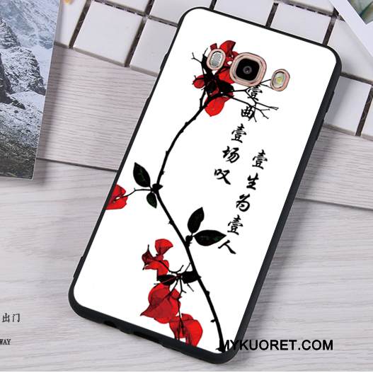 Kuori Samsung Galaxy J5 2016 Pehmeä Neste Tummansininen Puhelimen Kuoret, Kotelo Samsung Galaxy J5 2016 Silikoni Murtumaton Ripustettavat Koristeet