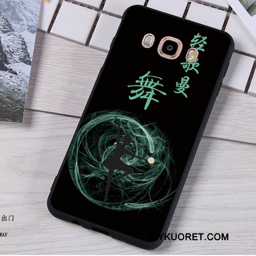 Kuori Samsung Galaxy J5 2016 Pehmeä Neste Tummansininen Puhelimen Kuoret, Kotelo Samsung Galaxy J5 2016 Silikoni Murtumaton Ripustettavat Koristeet