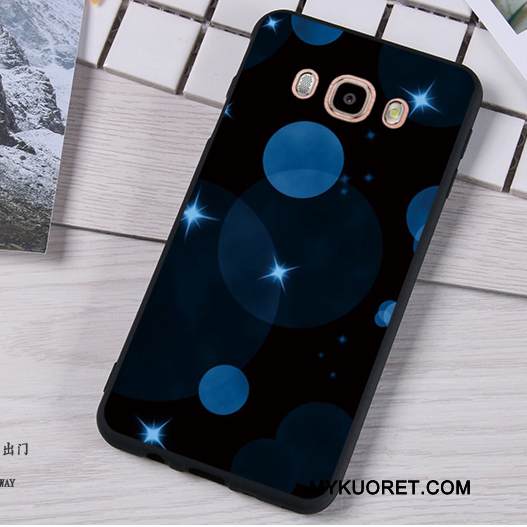 Kuori Samsung Galaxy J5 2016 Pehmeä Neste Tummansininen Puhelimen Kuoret, Kotelo Samsung Galaxy J5 2016 Silikoni Murtumaton Ripustettavat Koristeet