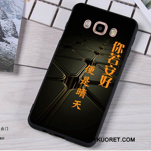 Kuori Samsung Galaxy J5 2016 Pehmeä Neste Tummansininen Puhelimen Kuoret, Kotelo Samsung Galaxy J5 2016 Silikoni Murtumaton Ripustettavat Koristeet