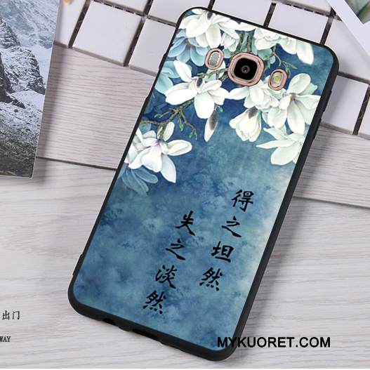 Kuori Samsung Galaxy J5 2016 Pehmeä Neste Tummansininen Puhelimen Kuoret, Kotelo Samsung Galaxy J5 2016 Silikoni Murtumaton Ripustettavat Koristeet