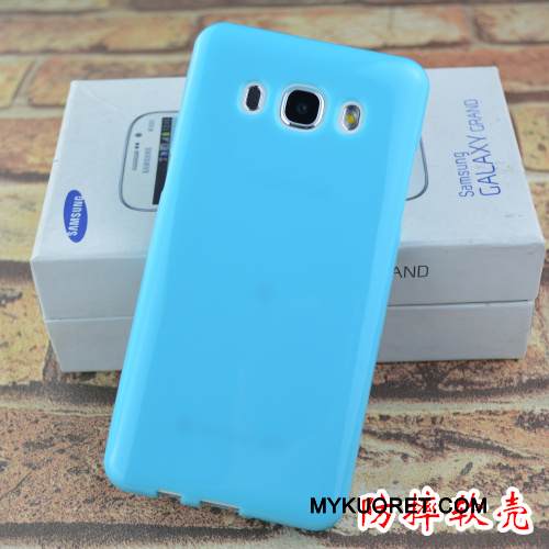 Kuori Samsung Galaxy J5 2016 Silikoni Murtumaton Vihreä, Kotelo Samsung Galaxy J5 2016 Kohokuviointi Puhelimen Kuoret